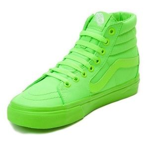 Neon Green High Top Vans